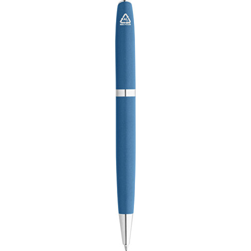 RE-LANDO-SET. Tintenroller Und Kugelschreiber Mit Gehäuse Aus 100% Recyceltem Aluminium , blau, Recyceltes Aluminium, Metall, , Bild 6