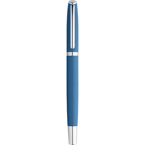 RE-LANDO-SET. Tintenroller Und Kugelschreiber Mit Gehäuse Aus 100% Recyceltem Aluminium , blau, Recyceltes Aluminium, Metall, , Bild 8