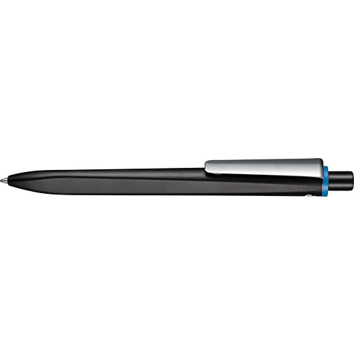 Kugelschreiber RIDGE SCHWARZ RECYCLED  M , Ritter-Pen, schwarz recycled/blau recycled, ABS u. Metall, 141,00cm (Länge), Bild 3