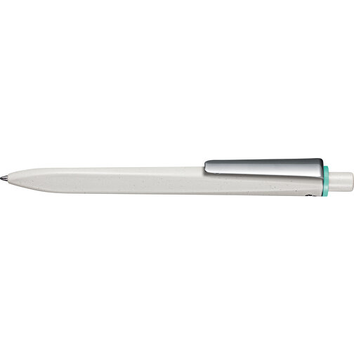 Kugelschreiber RIDGE GRAU RECYCLED M , Ritter-Pen, grau recycled/türkis recycled, ABS u. Metall, 141,00cm (Länge), Bild 3