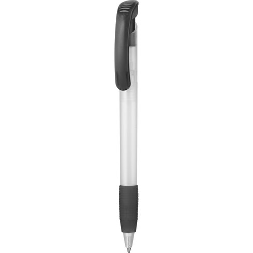 Kugelschreiber SOFT CLEAR FROZEN , Ritter-Pen, frost-weiß topas-grau, ABS-Kunststoff, 14,80cm (Länge), Bild 1