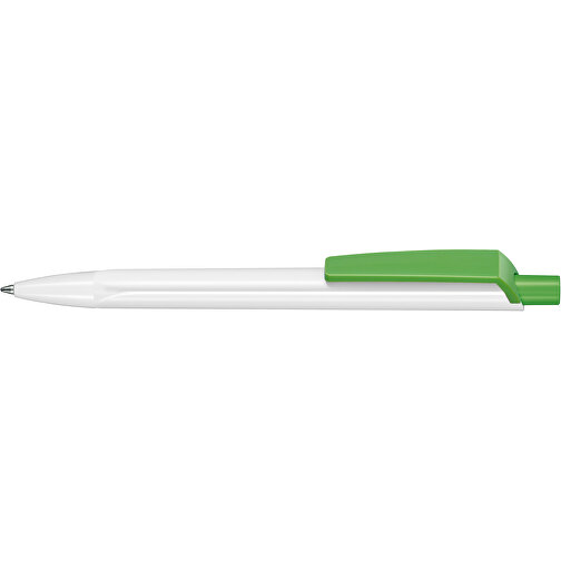 Kugelschreiber TRI-STAR P , Ritter-Pen, weiß/Apfel-grün, 140,00cm (Länge), Bild 3