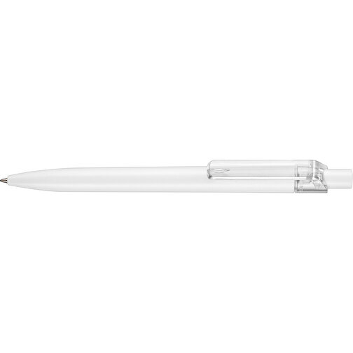 Kugelschreiber Insider ST , Ritter-Pen, weiss/transp., ABS-Kunststoff, 14,20cm (Länge), Bild 3