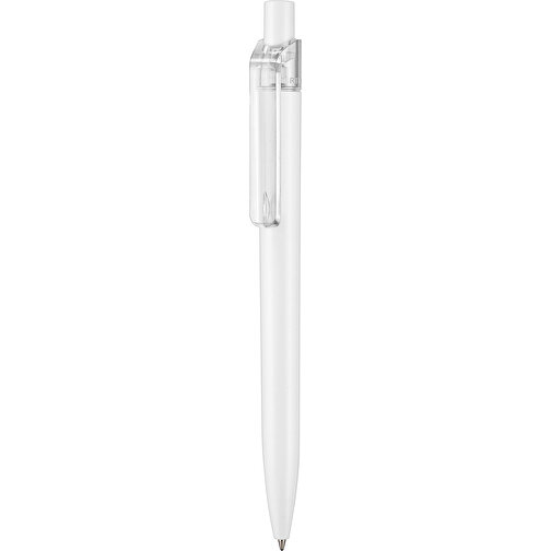 Kugelschreiber Insider ST , Ritter-Pen, weiß/transp., ABS-Kunststoff, 14,20cm (Länge), Bild 1
