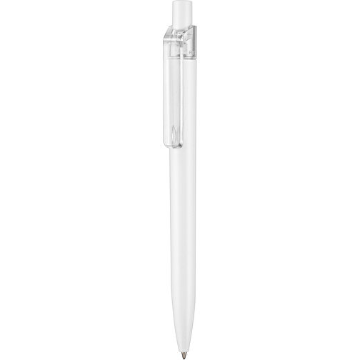 Kugelschreiber Insider ST , Ritter-Pen, weiß/transp., ABS-Kunststoff, 14,20cm (Länge), Bild 1