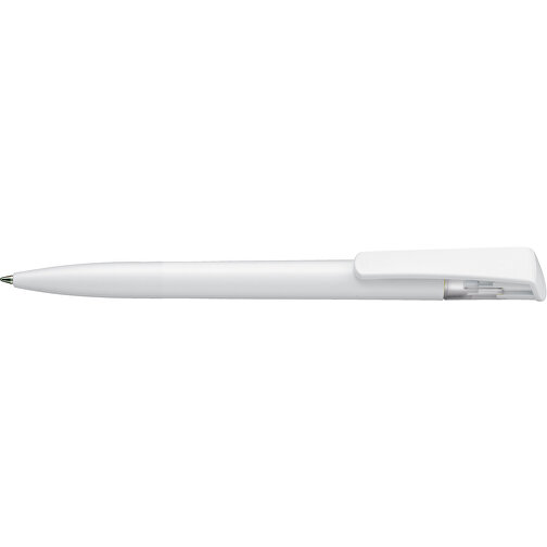 Kugelschreiber All-Star SF , Ritter-Pen, weiß/frost-weiß, ABS-Kunststoff, 14,70cm (Länge), Bild 3
