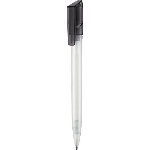 Kugelschreiber TWISTER FROZEN , Ritter-Pen, frost-weiss/topas-grau, ABS-Kunststoff, 14,50cm (Länge), Bild 1