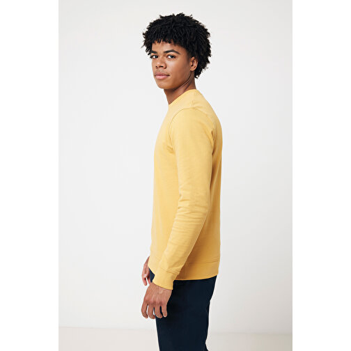 Iqoniq Zion Rundhals-Sweater Aus Recycelter Baumwolle , ochre yellow, 50% recycelte und 50% biologische Baumwolle, XXL, 78,00cm x 1,00cm (Länge x Höhe), Bild 6