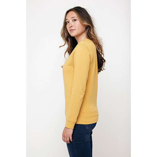 Iqoniq Zion Rundhals-Sweater Aus Recycelter Baumwolle , ochre yellow, 50% recycelte und 50% biologische Baumwolle, XL, 76,00cm x 1,00cm (Länge x Höhe), Bild 10