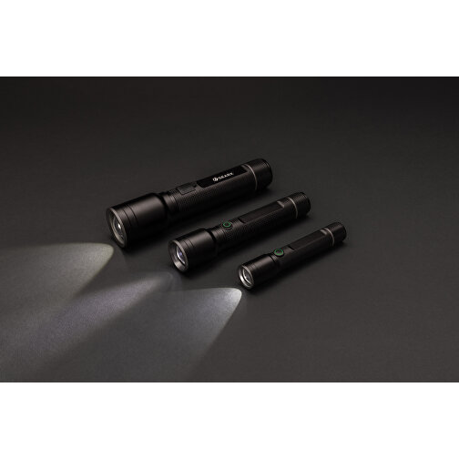 Grosse Gear X Taschenlampe Aus RCS Recycelt. Alu Mit USB-Akku , schwarz, Recycelte Aluminiumlegierung, 15,70cm (Höhe), Bild 10