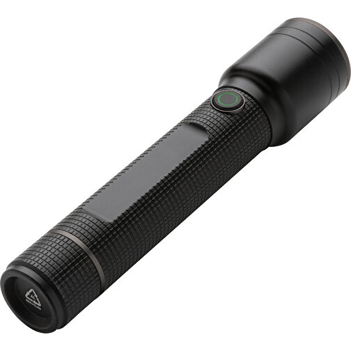 Grosse Gear X Taschenlampe Aus RCS Recycelt. Alu Mit USB-Akku , schwarz, Recycelte Aluminiumlegierung, 15,70cm (Höhe), Bild 4