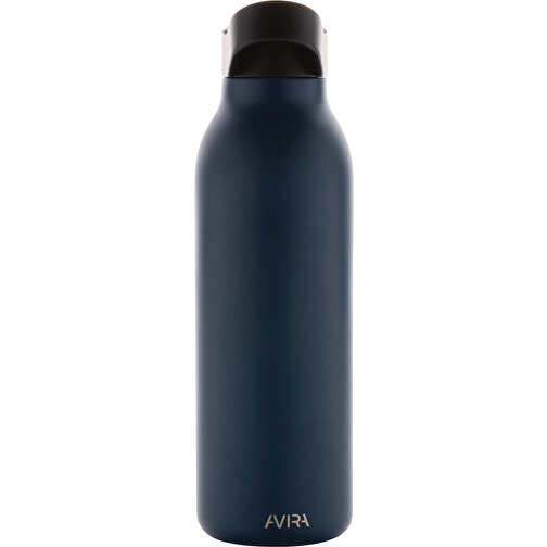 Avira Ara RCS Re-Steel Fliptop Wasserflasche 500ml , navy blau, Rostfreier Stahl - recycelt, 24,00cm (Höhe), Bild 3