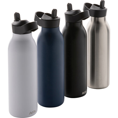 Avira Ara RCS Re-Steel Fliptop Wasserflasche 500ml , navy blau, Rostfreier Stahl - recycelt, 24,00cm (Höhe), Bild 7