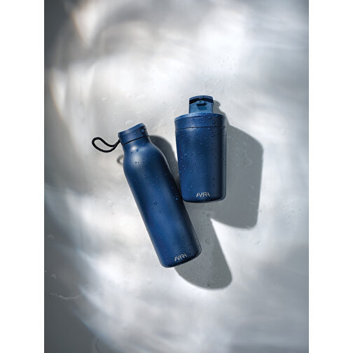 Avira Avior RCS Recycelte Stainless-Steel Flasche 500ml , navy blau, Rostfreier Stahl - recycelt, 22,30cm (Höhe), Bild 10