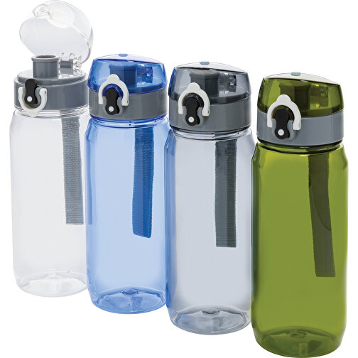 Yide RCS  RPET Verschließbare Wasserflasche 600ml , transparent, PET - recycelt, 21,40cm (Höhe), Bild 8