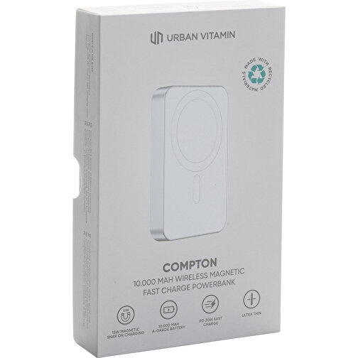 Compton RCS 10 000 powerbank i resirkulert plast/aluminium, Bilde 16