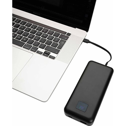 Powerbank do laptopa Gridley 20,000mAh 65W wykonany z RCS rPlastik, Obraz 3