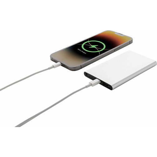 4.000 mAh Type-C powerbank fremstillet af RCS-genanvendt ABS og aluminium, Billede 2