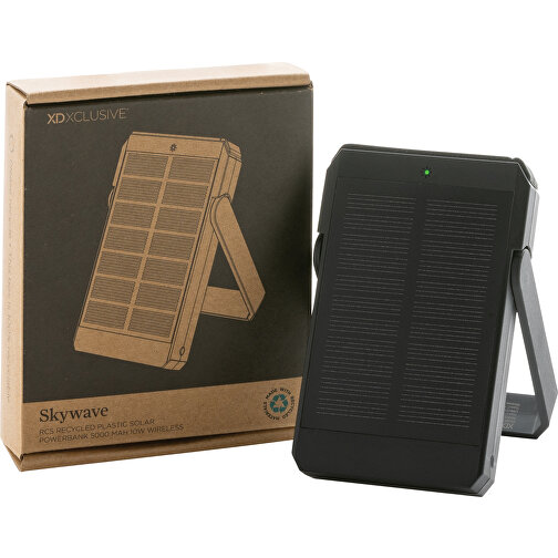 Skywave 5000mah Solar Powerbank, 10W trådløs fra rPlastik, Billede 14