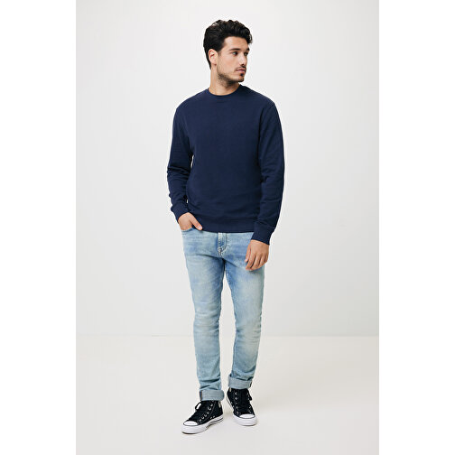 Iqoniq Zion Rundhals-Sweater Aus Recycelter Baumwolle , navy blau, 50% recycelte und 50% biologische Baumwolle, 4XL, 82,00cm x 1,00cm (Länge x Höhe), Bild 7