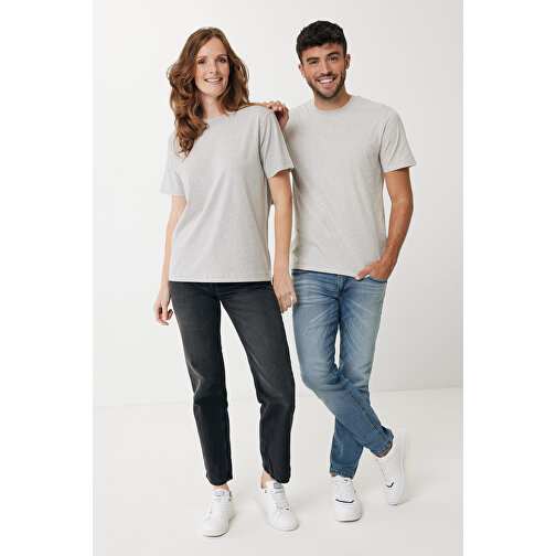 Iqoniq Sierra Lightweight T-Shirt Aus Recycelter Baumwolle , ungefärbte helles Grau, 30% recycelte und 70% biologische Baumwolle, XXL, 79,00cm x 1,00cm (Länge x Höhe), Bild 3