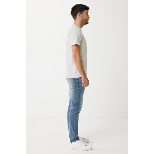 Iqoniq Sierra Lightweight T-Shirt Aus Recycelter Baumwolle , ungefärbte helles Grau, 30% recycelte und 70% biologische Baumwolle, XS, 65,00cm x 1,00cm (Länge x Höhe), Bild 7