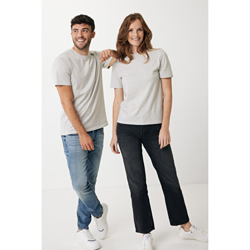 Iqoniq Sierra Lightweight T-Shirt Aus Recycelter Baumwolle , ungefärbte helles Grau, 30% recycelte und 70% biologische Baumwolle, XL, 77,00cm x 1,00cm (Länge x Höhe), Bild 4