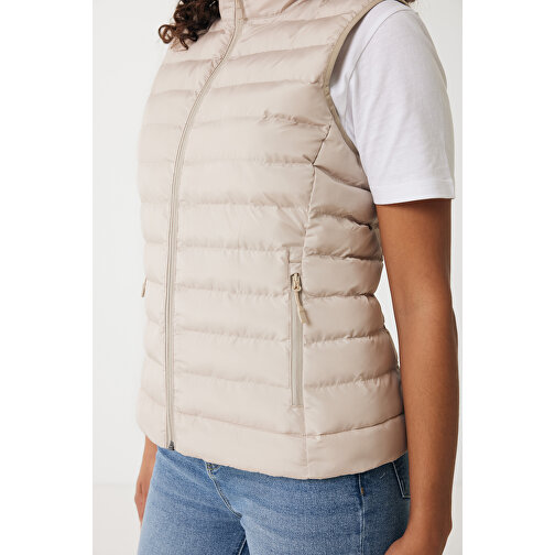 Iqoniq Meru Damen Bodywarmer Aus Recyceltem Polyester , beige, 100% recyceltes Polyester, S, 60,00cm x 0,50cm (Länge x Höhe), Bild 7