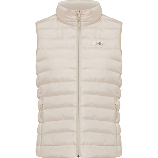 Iqoniq Meru Damen Bodywarmer Aus Recyceltem Polyester , beige, 100% recyceltes Polyester, M, 62,00cm x 0,50cm (Länge x Höhe), Bild 12