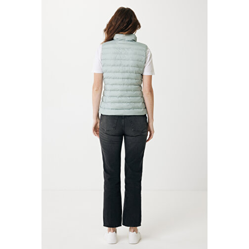 Iqoniq Meru Damen Bodywarmer Aus Recyceltem Polyester , Iceberg green, 100% recyceltes Polyester, XXL, 68,00cm x 0,50cm (Länge x Höhe), Bild 6