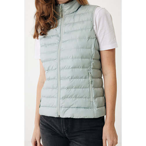 Iqoniq Meru Damen Bodywarmer Aus Recyceltem Polyester , Iceberg green, 100% recyceltes Polyester, S, 60,00cm x 0,50cm (Länge x Höhe), Bild 8