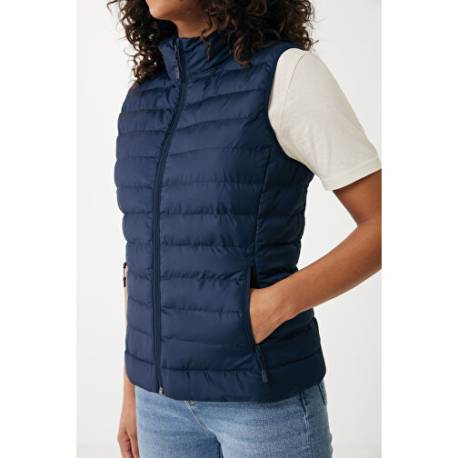 Iqoniq Meru Damen Bodywarmer Aus Recyceltem Polyester , navy blau, 100% recyceltes Polyester, XXS, 52,00cm x 0,50cm (Länge x Höhe), Bild 8