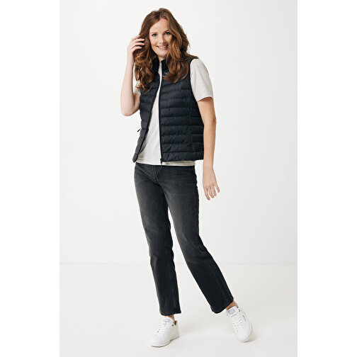 Iqoniq Meru Damen Bodywarmer Aus Recyceltem Polyester , schwarz, 100% recyceltes Polyester, XXXL, 68,00cm x 0,50cm (Länge x Höhe), Bild 4