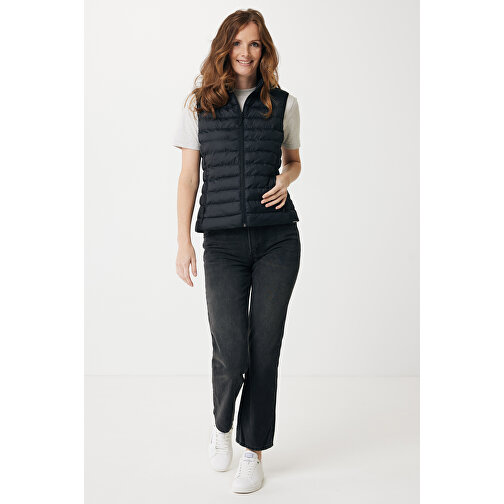 Iqoniq Meru Damen Bodywarmer Aus Recyceltem Polyester , schwarz, 100% recyceltes Polyester, XXS, 52,00cm x 0,50cm (Länge x Höhe), Bild 6