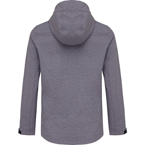 Iqoniq Makalu Damen Softshelljacke Aus Recyceltem Polyester , vulcano heather grey, 91% recyceltes Polyester, 7% recyceltes TPU, 2% Elastan, S, 64,00cm x 2,50cm (Länge x Höhe), Bild 2