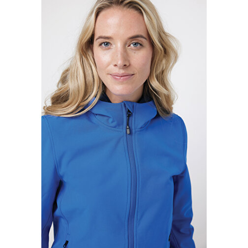 Iqoniq Makalu Damen Softshelljacke Aus Recyceltem Polyester , Königsblau, 91% recyceltes Polyester, 7% recyceltes TPU, 2% Elastan, M, 66,00cm x 2,50cm (Länge x Höhe), Bild 8