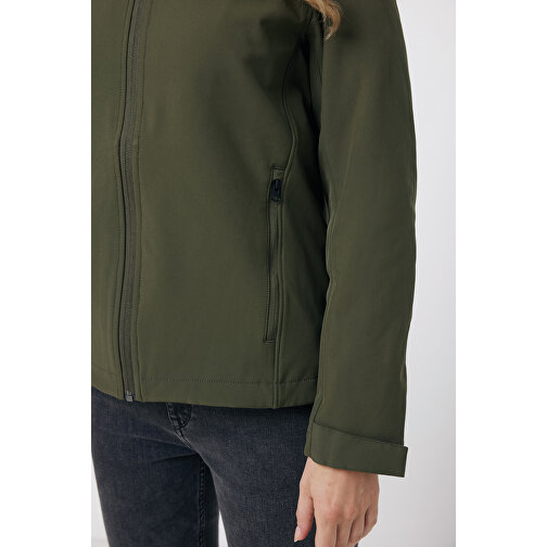 Iqoniq Makalu Damen Softshelljacke Aus Recyceltem Polyester , khaki, 91% recyceltes Polyester, 7% recyceltes TPU, 2% Elastan, XXS, 56,00cm x 2,50cm (Länge x Höhe), Bild 8