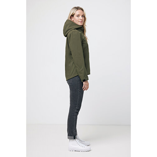 Iqoniq Makalu Damen Softshelljacke Aus Recyceltem Polyester , khaki, 91% recyceltes Polyester, 7% recyceltes TPU, 2% Elastan, XXL, 72,00cm x 3,00cm (Länge x Höhe), Bild 7