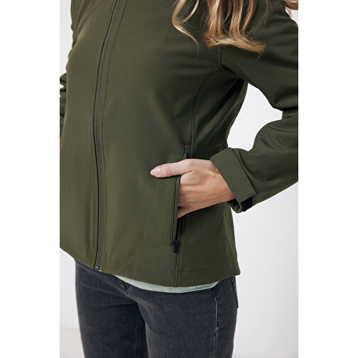 Iqoniq Makalu Damen Softshelljacke Aus Recyceltem Polyester , khaki, 91% recyceltes Polyester, 7% recyceltes TPU, 2% Elastan, XXL, 72,00cm x 3,00cm (Länge x Höhe), Bild 9