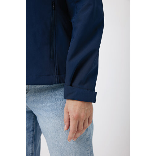 Iqoniq Makalu Damen Softshelljacke Aus Recyceltem Polyester , navy blau, 91% recyceltes Polyester, 7% recyceltes TPU, 2% Elastan, XS, 62,00cm x 2,50cm (Länge x Höhe), Bild 13