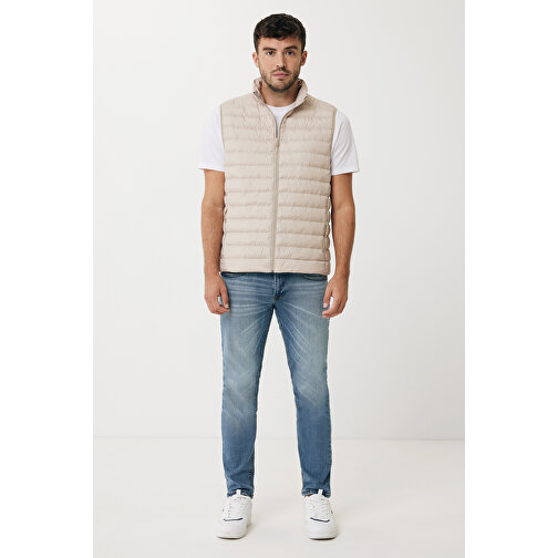 Iqoniq Meru Herren Bodywarmer Aus Recyceltem Polyester , beige, 100% recyceltes Polyester, XXXL, 77,00cm x 0,50cm (Länge x Höhe), Bild 5