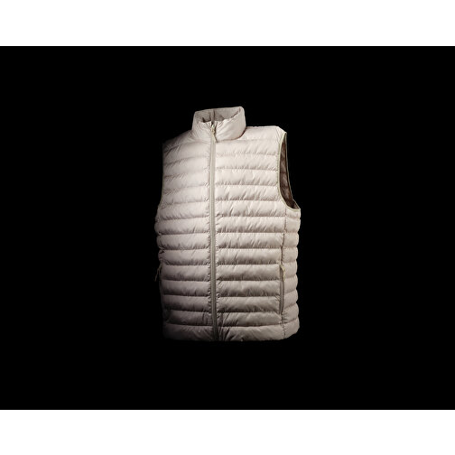 Iqoniq Meru Herren Bodywarmer Aus Recyceltem Polyester , beige, 100% recyceltes Polyester, XL, 73,00cm x 0,50cm (Länge x Höhe), Bild 15