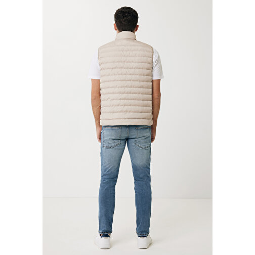 Iqoniq Meru Herren Bodywarmer Aus Recyceltem Polyester , beige, 100% recyceltes Polyester, L, 71,00cm x 0,50cm (Länge x Höhe), Bild 6