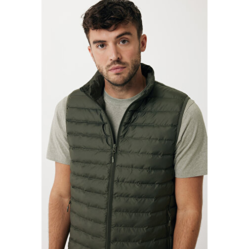 Iqoniq Meru Herren Bodywarmer Aus Recyceltem Polyester , khaki, 100% recyceltes Polyester, XXXL, 77,00cm x 0,50cm (Länge x Höhe), Bild 6