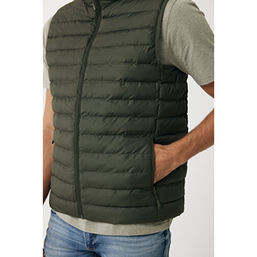 Iqoniq Meru Herren Bodywarmer Aus Recyceltem Polyester , khaki, 100% recyceltes Polyester, XXXL, 77,00cm x 0,50cm (Länge x Höhe), Bild 7