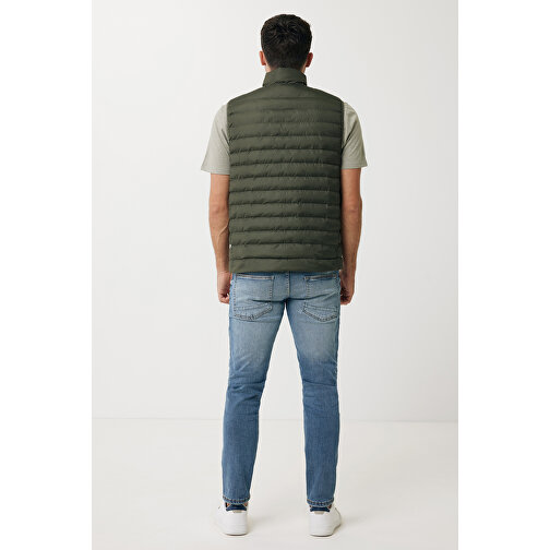 Iqoniq Meru Herren Bodywarmer Aus Recyceltem Polyester , khaki, 100% recyceltes Polyester, M, 69,00cm x 0,50cm (Länge x Höhe), Bild 4