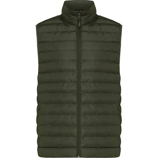 Iqoniq Meru Herren Bodywarmer Aus Recyceltem Polyester , khaki, 100% recyceltes Polyester, L, 71,00cm x 0,50cm (Länge x Höhe), Bild 1