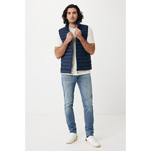 Iqoniq Meru Herren Bodywarmer Aus Recyceltem Polyester , navy blau, 100% recyceltes Polyester, XXL, 75,00cm x 0,50cm (Länge x Höhe), Bild 3