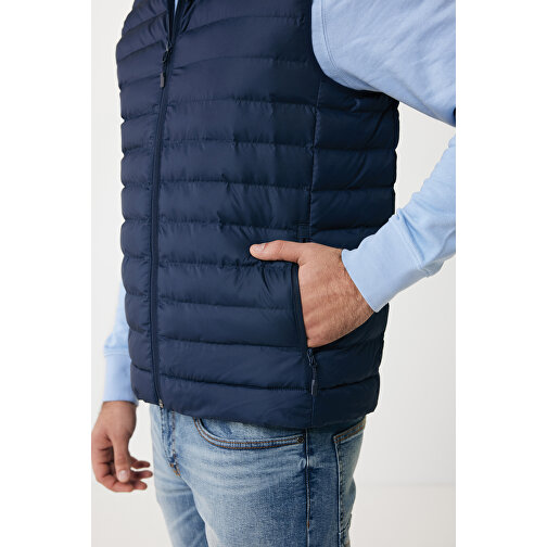 Iqoniq Meru Herren Bodywarmer Aus Recyceltem Polyester , navy blau, 100% recyceltes Polyester, XL, 73,00cm x 0,50cm (Länge x Höhe), Bild 13