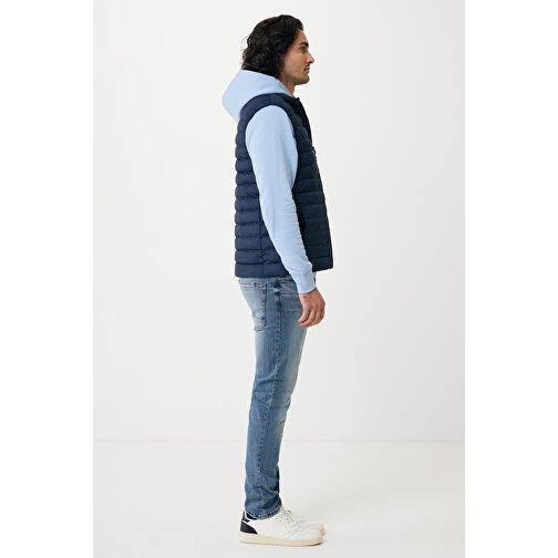 Iqoniq Meru Herren Bodywarmer Aus Recyceltem Polyester , navy blau, 100% recyceltes Polyester, S, 67,00cm x 0,50cm (Länge x Höhe), Bild 9